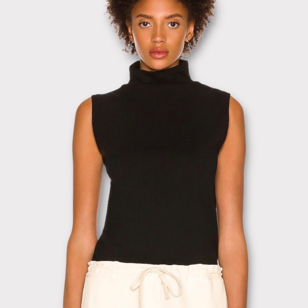 Jones New York Suit Women’s Black Sleeveless Lightweight Sweater Top Size 8